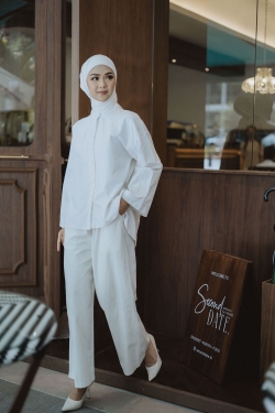 Mulan Linen Set - White
